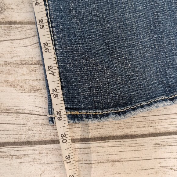 Silver Jeans Co. Suki Flap Slim Distressed Blue Denim Jeans – Women’s W33 L31 - Picture 5 of 14